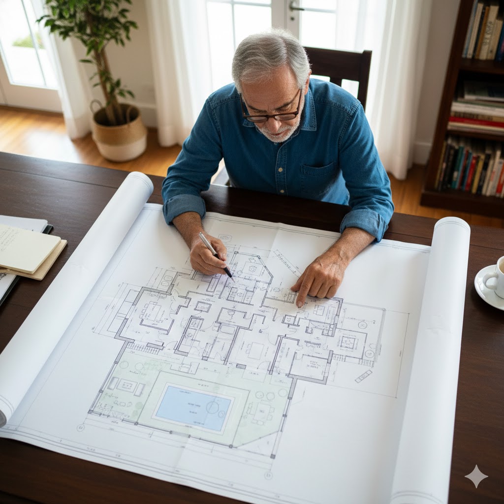 Rampa de acesso e portas largas